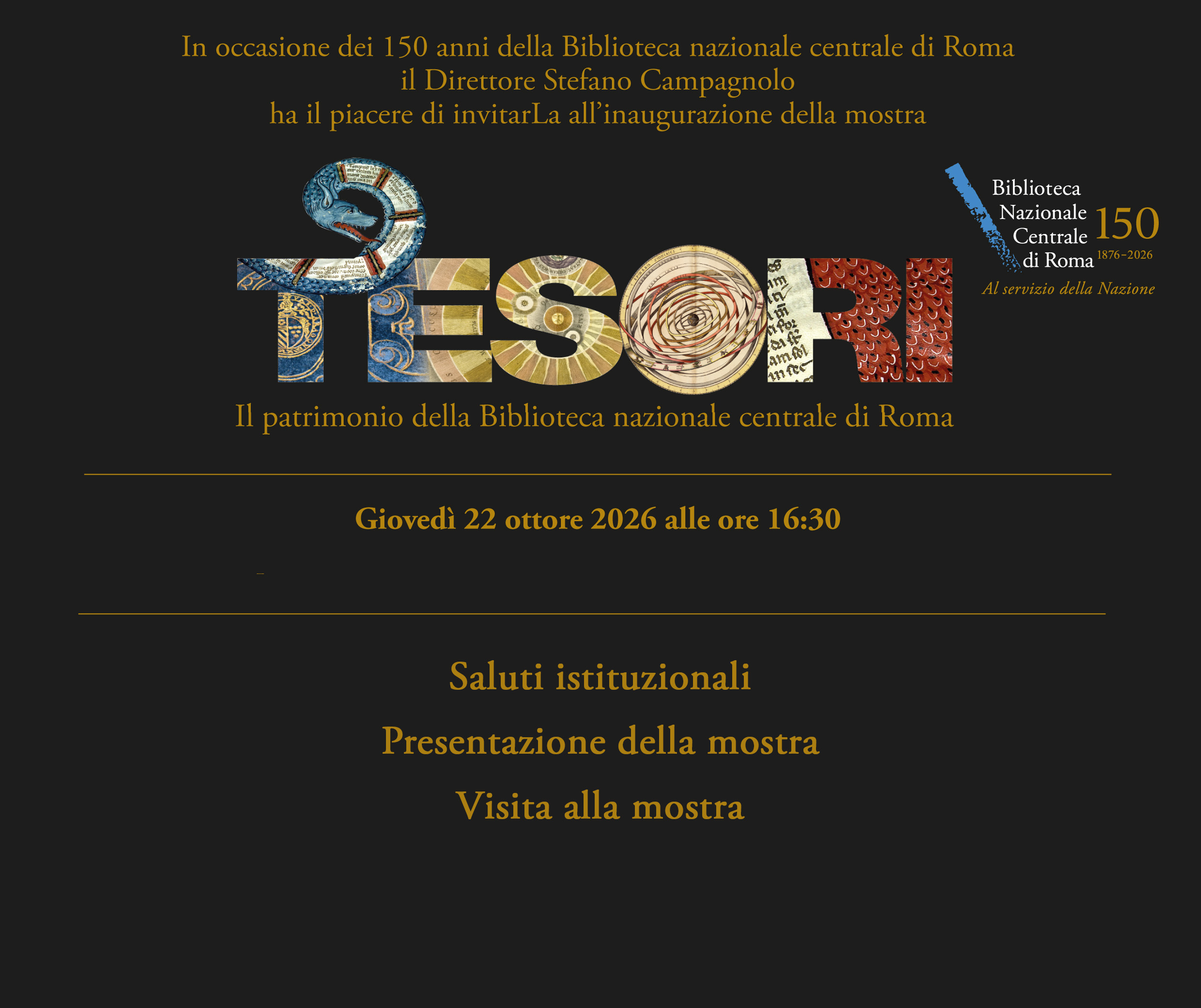 Tesori. Il patrimonio della Biblioteca nazionale centrale di Roma